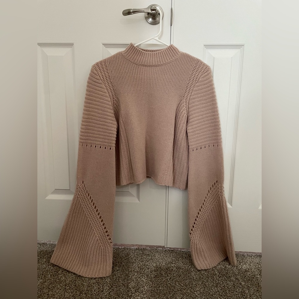 Tobi HANDLE WITH FLARE ROSE SWEATER